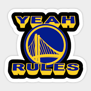 Golden State Warriors Rule Sticker